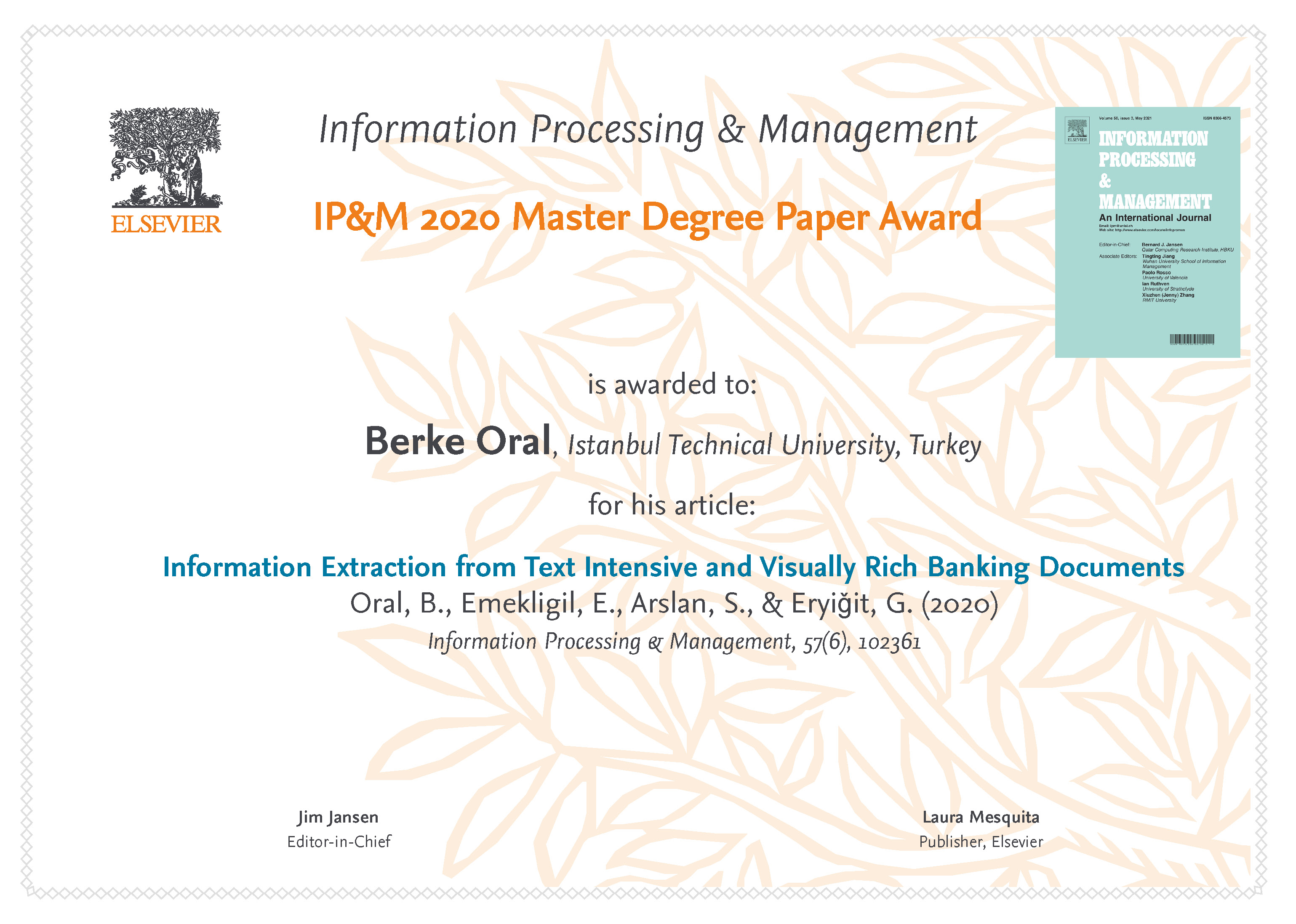 oralaward